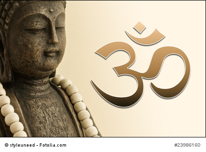Buddha mit OM-Zeichen
